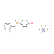 (4-羟苯基)甲基(2-甲基苄基)硫鎓六氟锑酸盐结构式