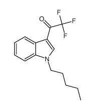 2,2,2-trifluoro-1-(1-pentyl-1H-indol-3-yl)ethan-1-one结构式