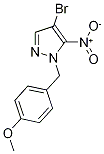 4-溴-1-(4-甲氧基苄基)-3-硝基-1H-吡唑结构式