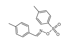 p-methylbenzaldehyde O-[(4-methylphenyl)-sulphonyl]oxime结构式