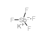 potassium tetrafluoroantimonate Structure