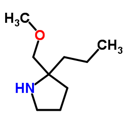 2-(Methoxymethyl)-2-propylpyrrolidine Structure