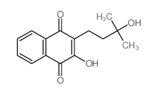 1,4-Naphthalenedione,2-hydroxy-3-(3-hydroxy-3-methylbutyl)-结构式