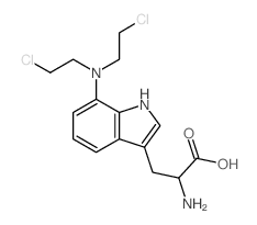 Tryptophan,7-[bis(2-chloroethyl)amino]- Structure