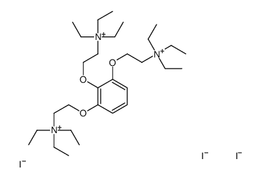 2,2',2''-[benzene-1,2,3-triyltri(oxy)]tris[N,N-diethylethylamine]结构式
