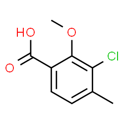 3-Chloro-2-methoxy-4-methylbenzoic acid Structure