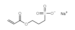 3-丙-2-烯酰氧基丙烷-1-磺酸钠结构式