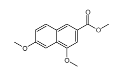 methyl 4,6-dimethoxynaphthalene-2-carboxylate结构式