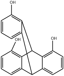 1,8,13-Trihydroxytriptycene Structure