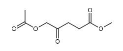 methyl 4-oxo-5-acetoxyvalerate结构式