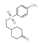 (4-oxocyclohexyl)methyl 4-methylbenzenesulfonate结构式