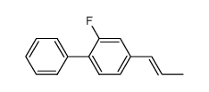 (1E)-1-(2-fluoro-4-biphenylyl)-1-propene结构式
