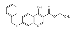 7-苄氧基-4-羟基喹啉-3-羧酸乙酯结构式