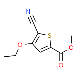 2-Thiophenecarboxylicacid,5-cyano-4-ethoxy-,methylester(9CI)结构式