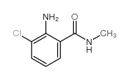 2-氨基-3-氯-N-甲基苯甲酰胺结构式