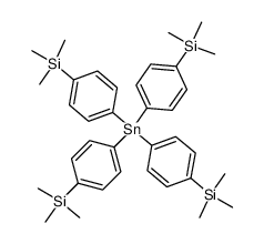 Sn{C6H4-p-Si(CH3)3}4结构式
