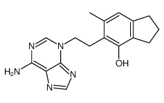 5-[2-(6-aminopurin-3-yl)ethyl]-6-methyl-2,3-dihydro-1H-inden-4-ol Structure