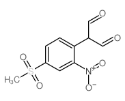 2-(4-甲基硫酰2-硝基苯基)丙醛结构式
