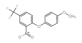 4-(4-甲氧基苯氧基)-3-硝基三氟甲苯结构式