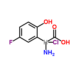 2-Amino-2-(5-fluoro-2-hydroxyphenyl)acetic acid hydrochloride Structure