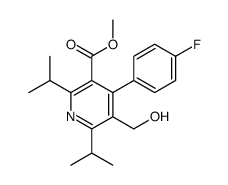 2,6-二异丙基-4-(4-氟苯基)-5-羟甲基吡啶-3-羧酸甲酯结构式