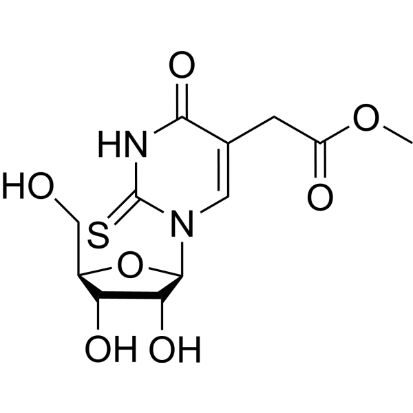 5-甲氧羰基甲基-2-硫尿苷结构式