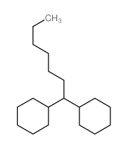 Cyclohexane,1,1'-heptylidenebis- Structure