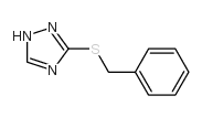 1H-1,2,4-Triazole, 3-[(phenylmethyl)thio]-结构式