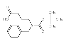 4-[苄基(叔丁氧基羰基)氨基]丁酸结构式