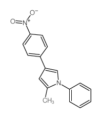 1H-Pyrrole,2-methyl-4-(4-nitrophenyl)-1-phenyl-结构式