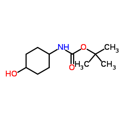 4-(叔丁氧羰基氨基)环己醇结构式