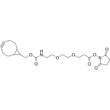 endo-BCN-PEG2-C2-NHS ester结构式