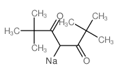 3,5-Heptanedione,2,2,6,6-tetramethyl-, ion(1-), sodium (1:1) Structure