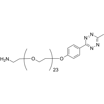 Methyltetrazine-PEG24-amine Structure