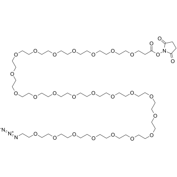 Azido-PEG24-NHS ester结构式