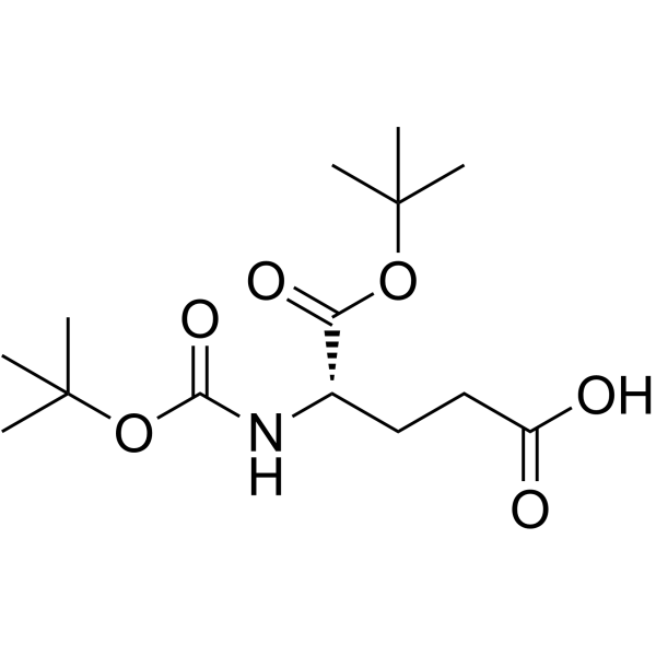 BOC-L-谷氨酸-1-叔丁酯结构式
