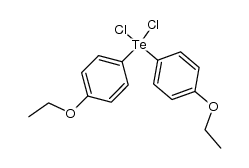 Bis(4-ethoxyphenyl)tellurium dichloride Structure
