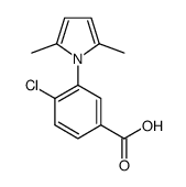 4-氯-3-(2,5-二甲基-1H-吡咯-1-基)苯甲酸结构式