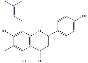 6-Methyl-8-prenylnaringenin structure