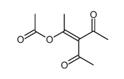 (3-acetyl-4-oxopent-2-en-2-yl) acetate结构式