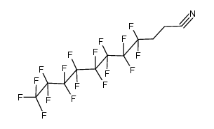 4,4,5,5,6,6,7,7,8,8,9,9,10,10,11,11,11-heptadecafluoroundecanenitrile结构式
