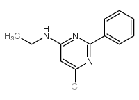 N-(6-氯-2-苯基-4-嘧啶)-n-乙胺结构式