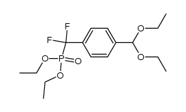 diethyl ((4-(diethoxymethyl)phenyl)difluoromethyl)phosphonate Structure