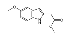 5-甲氧基吲哚-2-乙酸甲酯结构式
