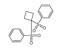 [1-(benzenesulfonyl)cyclobutyl]sulfonylbenzene结构式