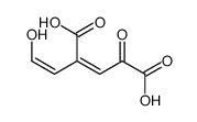 4-carboxy-2-hydroxy-cis,cis-muconate 6-semialdehyde Structure