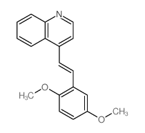 Quinoline,4-[2-(2,5-dimethoxyphenyl)ethenyl]- Structure