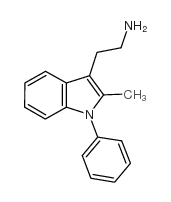 2-(2-甲基-1-苯基-1H-吲哚-3-基)-乙胺结构式