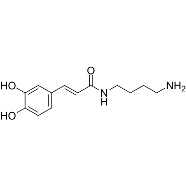(E)-N-Caffeoylputrescine Structure