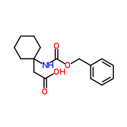 (1-{[(Benzyloxy)carbonyl]amino}cyclohexyl)acetic acid Structure